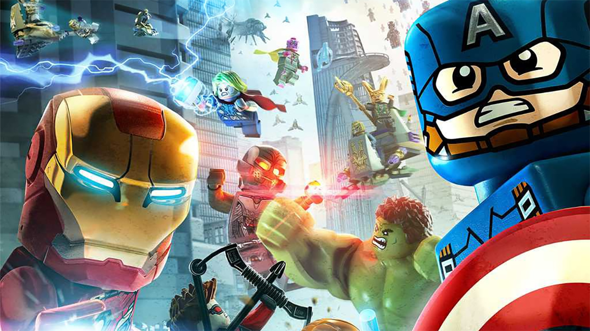 An image showing Iron Man and Captain America on the cover for LEGO Marvel's Avengers as part of a walkthrough for the game and its puzzles.