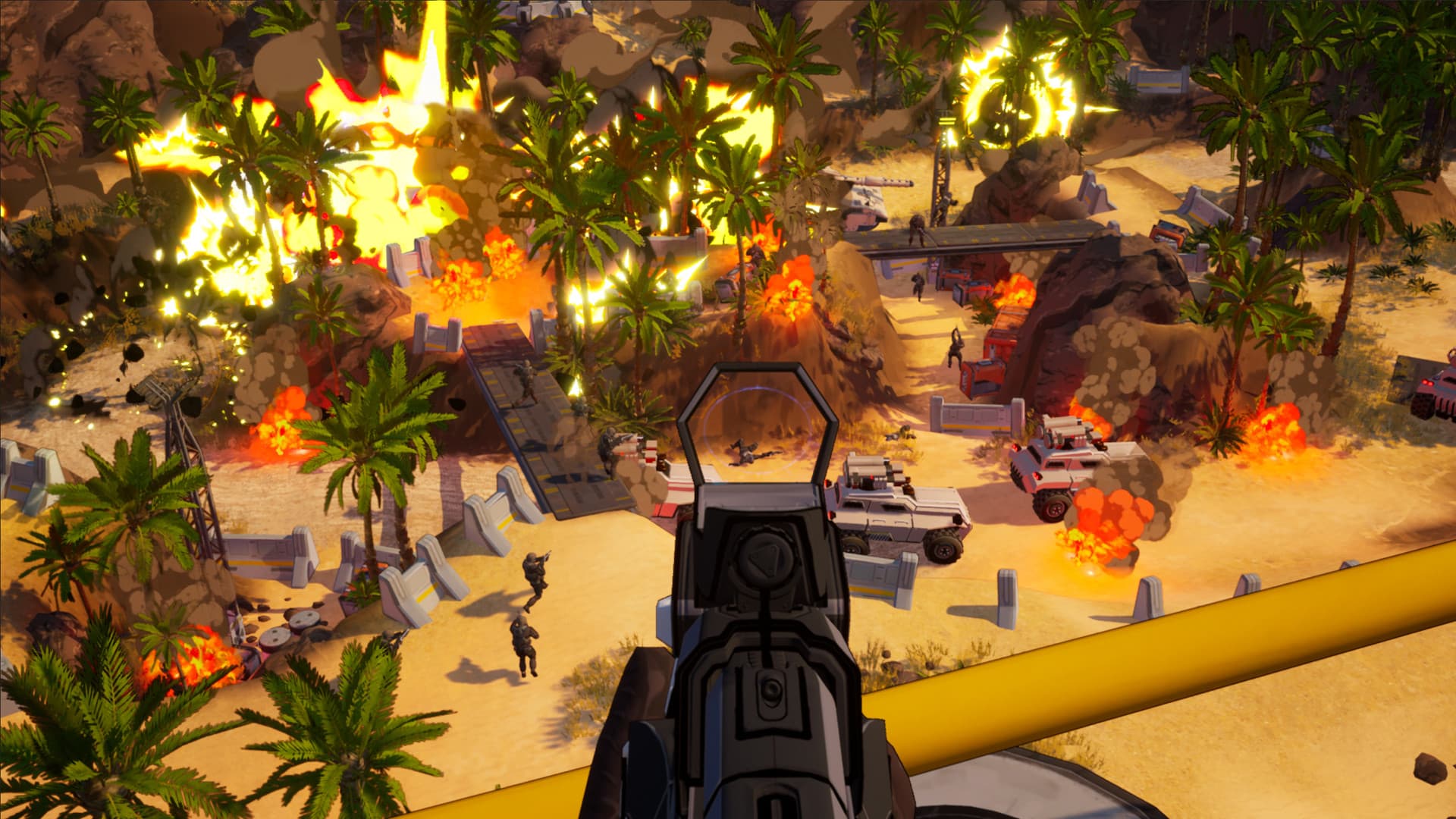 demo preview Earthbreakers Petroglyph Games FPS RTS base destruction