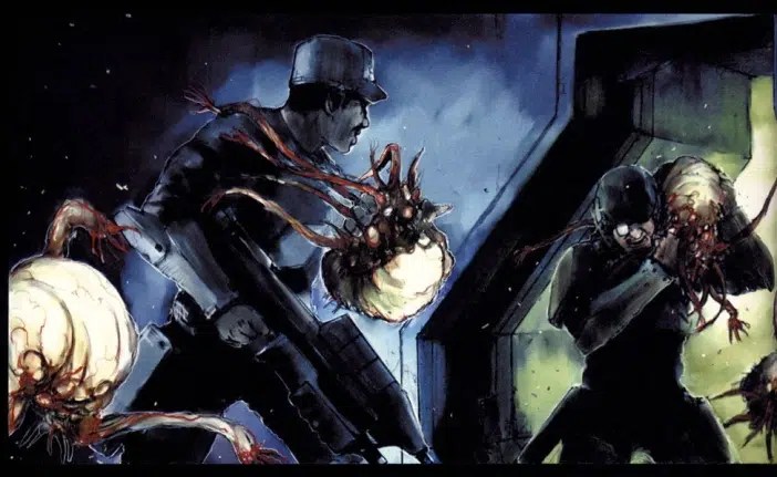 Sergent Avery Johnson Halo story Oprindelse lore hvordan han overlevede Alpha Halo i kamp udviklet 