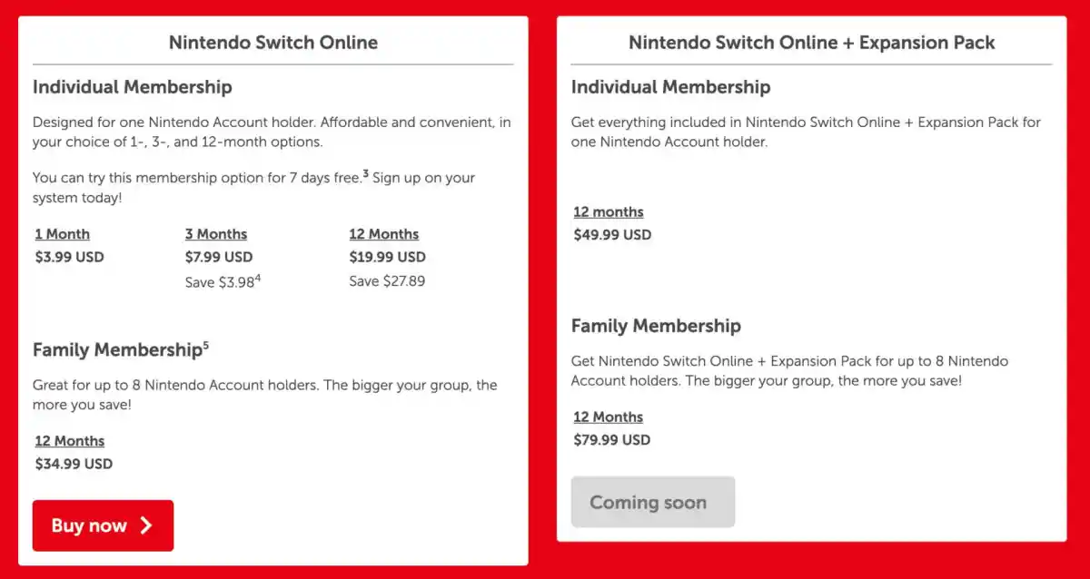 3 Month Nintendo Switch Online
