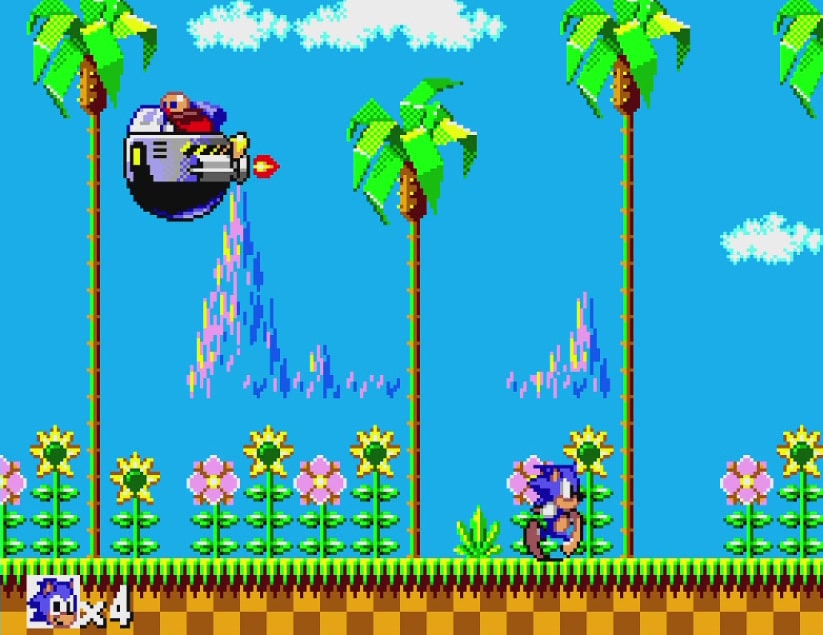 Sonic The Hedgehog Green Hill Zone - Game Gear 8-bit - V3 Standard