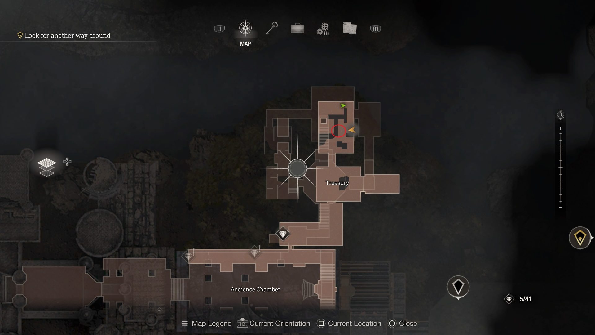 resident evil 4 castle treasure map ps4