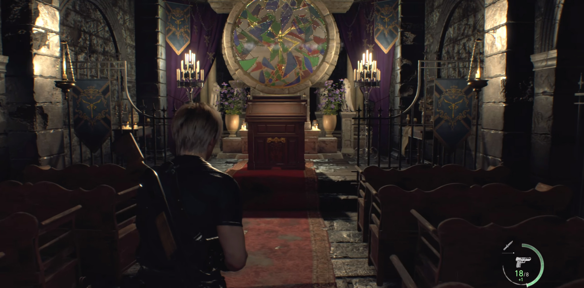 Resident Evil 4 remake Church puzzle solution: Rotate the stained
