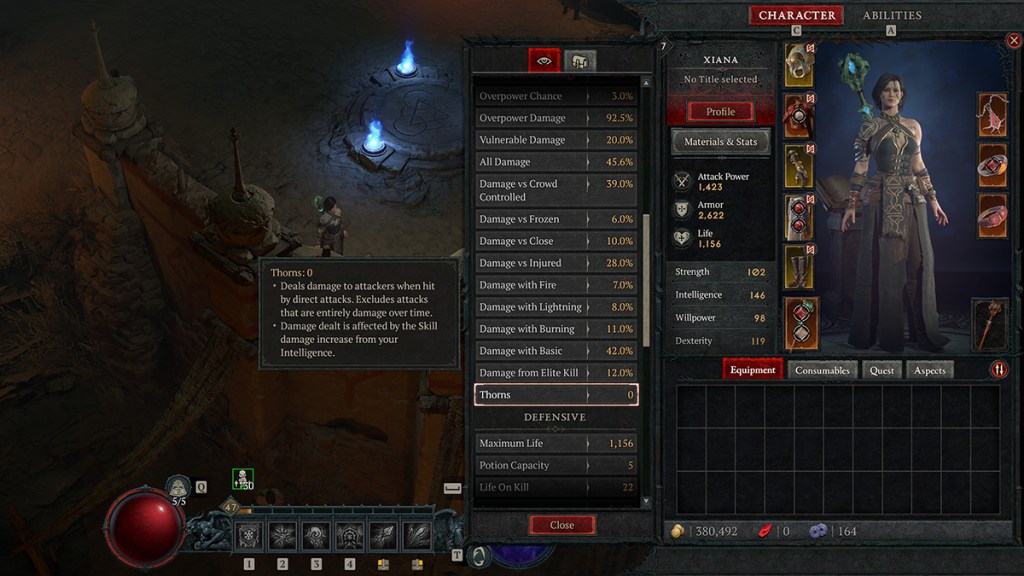 Here is what you need to know about how the Thorns substat works in Diablo 4, dealing free passive damage to enemies.