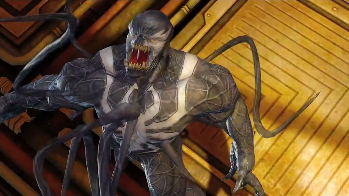 Una imagen de Marvel Ultimate Alliance 2 que muestra tentáculos emergiendo de Venom como parte de un artículo sobre los mejores juegos protagonizados por el villano de Spider-Man.