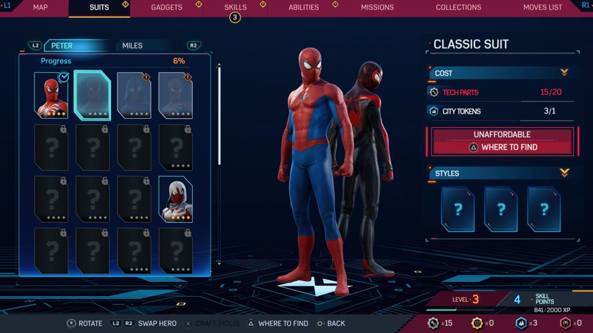 How to Change Suits in Marvel's Spider-Man 2 Explained - The Escapist