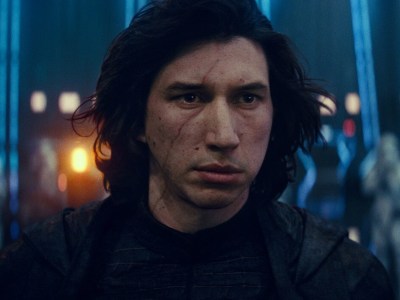 Adam Driver as Kyle Ren in Star Wars: The Last Jedi.