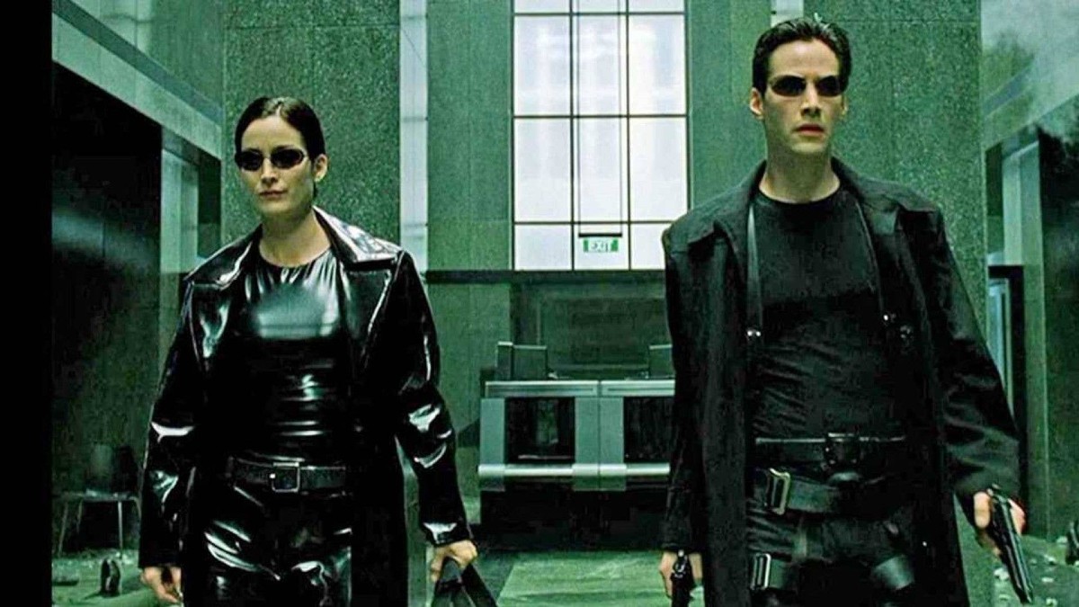 Neo and Trinity in The Matrix