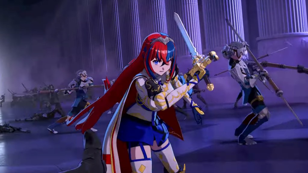 Una mujer sosteniendo una espada en Fire Emblem: Engage.  Esta imagen es parte de un artículo sobre los mejores JRPG de 2023.