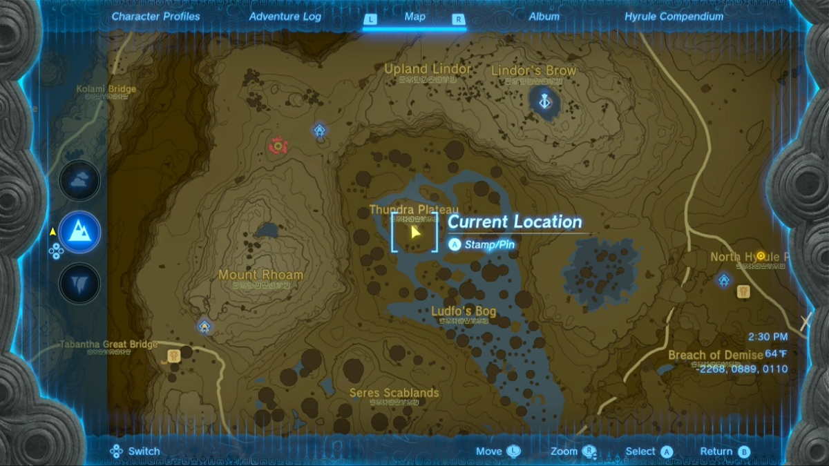 How To Find Thundra Plateau Cave In Zelda Tears Of The Kingdom TotK   Thundra Plateau Map 