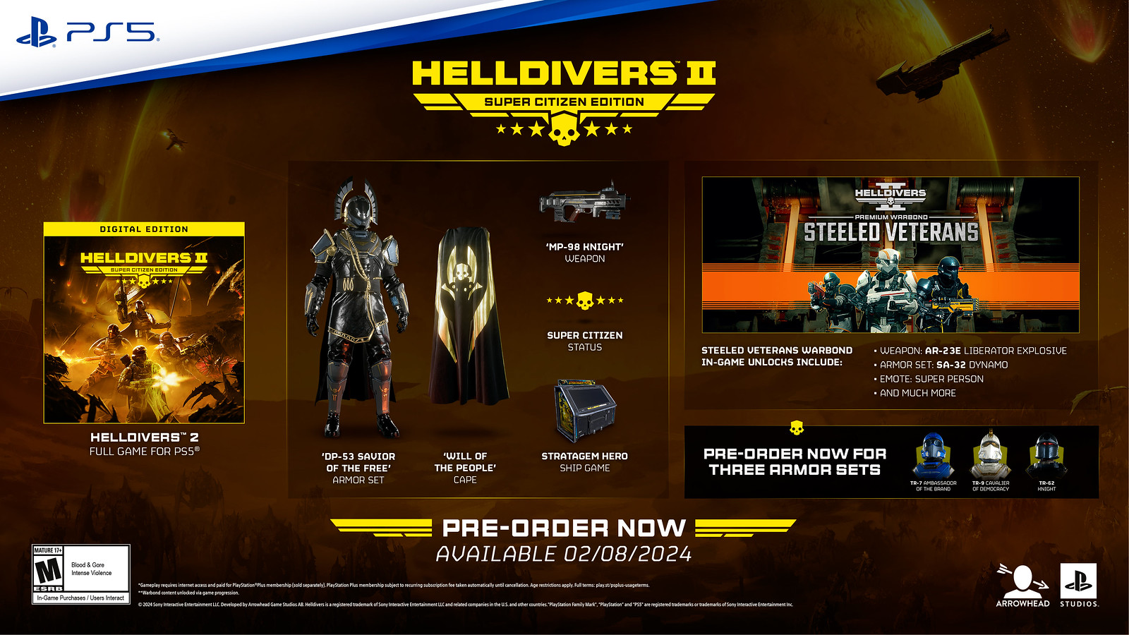 All Helldivers 2 Pre-Order Bonuses & Editions