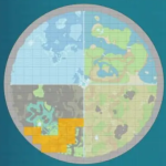 Screenshot of map from Pokemon Scarlet and Violet, showing where Squirtle can be found