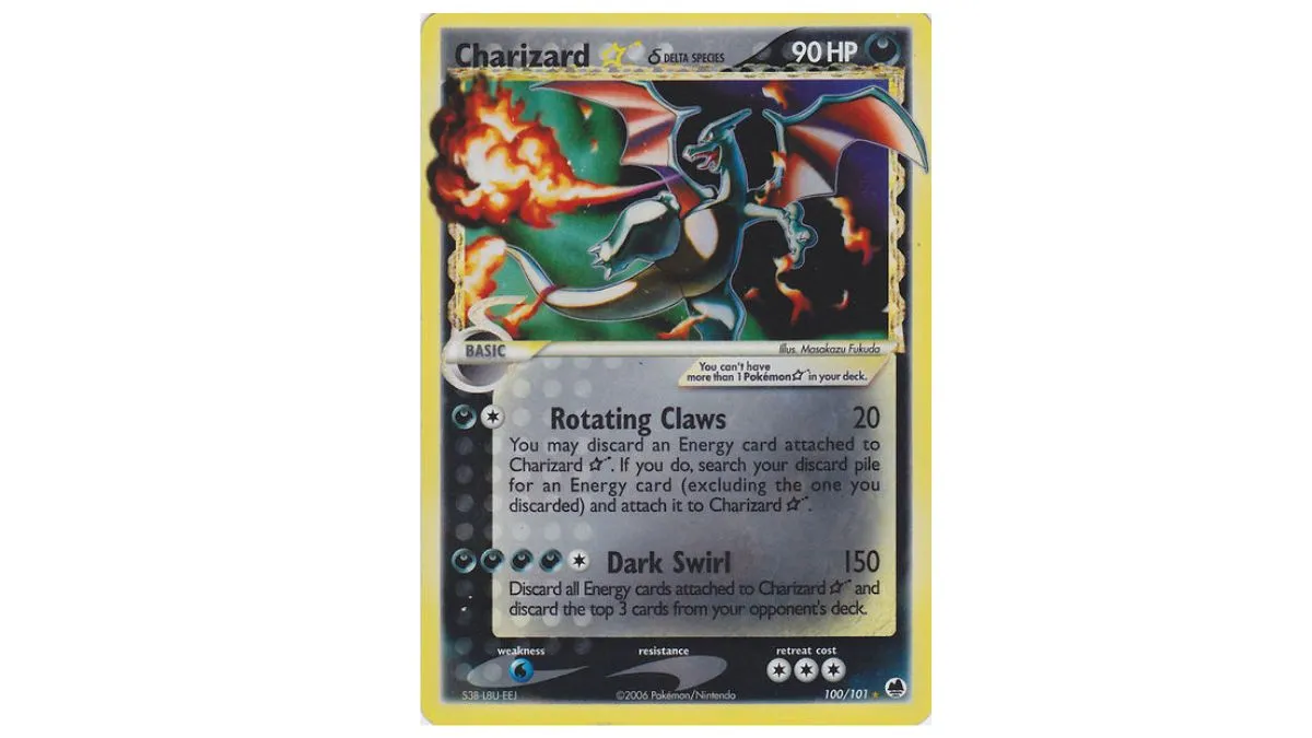 Image of the Dragon Frontiers Holographic Charizard card artwork