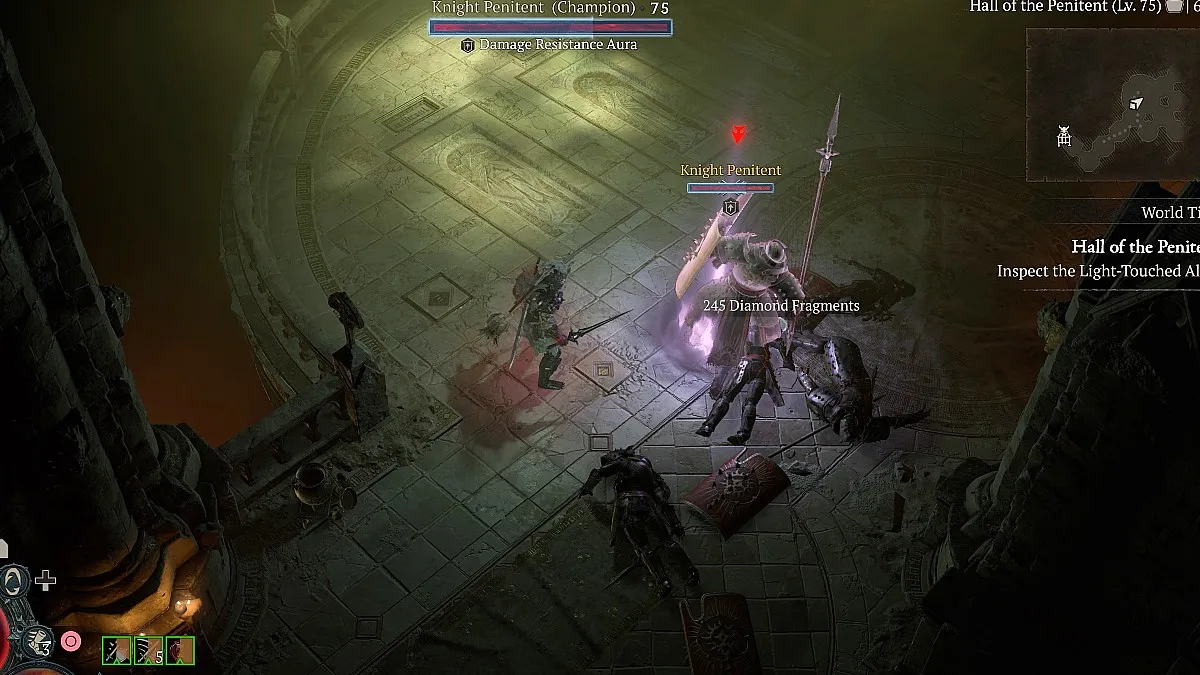 Gem Fragment drops in Diablo 4.
