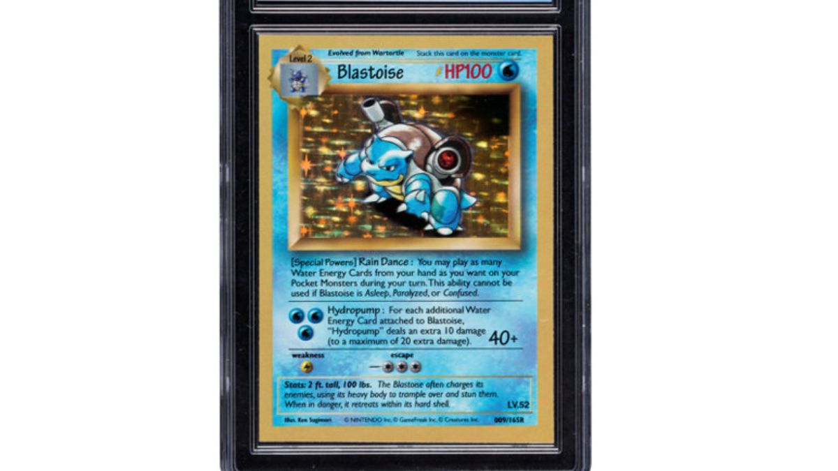 Image of the Holographic Blastoise Presentation card