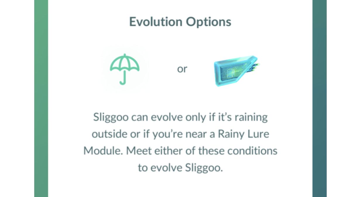 Screenshot showing How to Evolve Sliggoo in to Goodra Pokemon GO