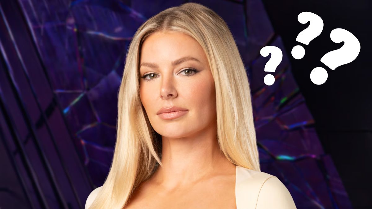 Headshot of Ariana Madix from Vanderpump Rules, with question marks beside her