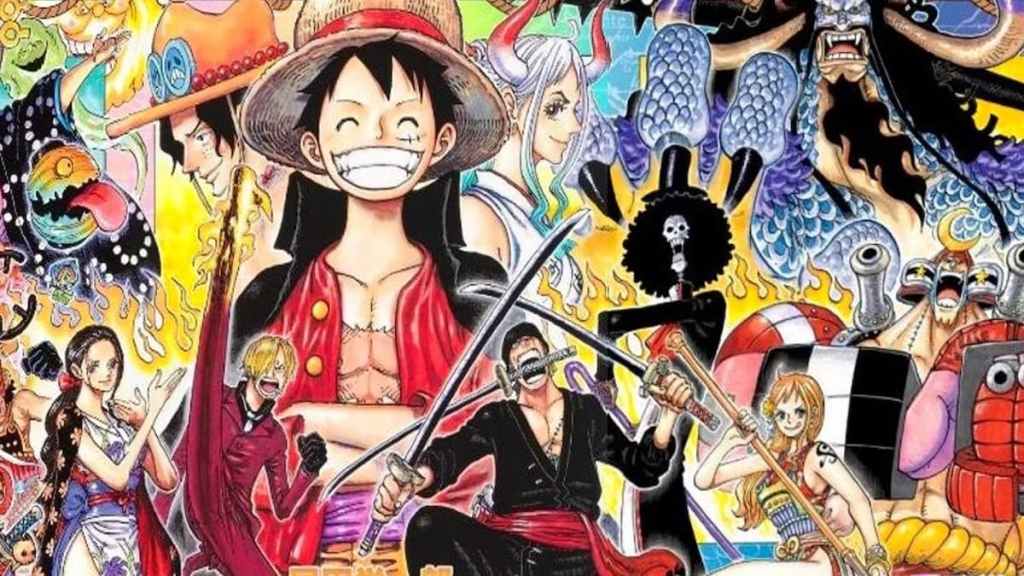 Connecting cover art for the Wano arc of the One Piece manga