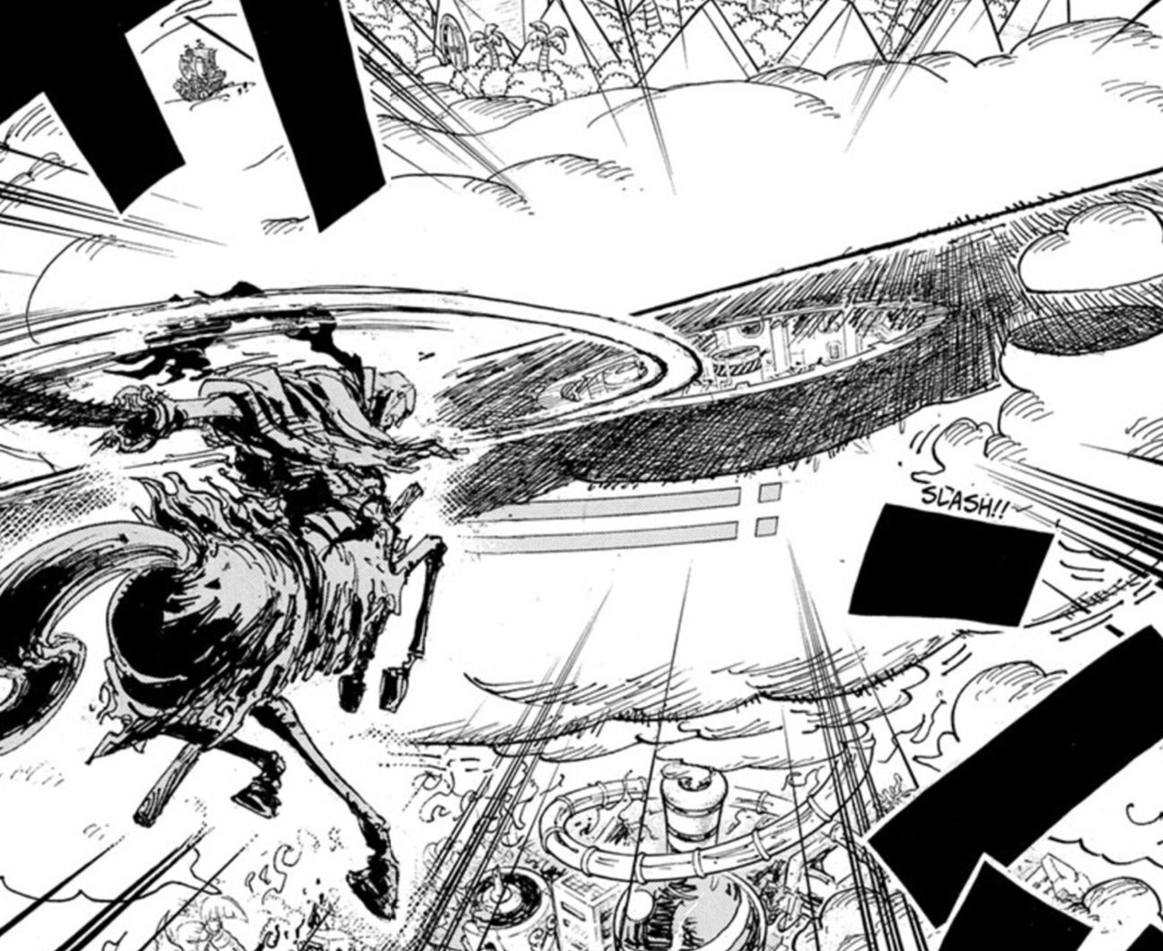 Nusjuro slices the Labosphere in One Piece Chapter 1115