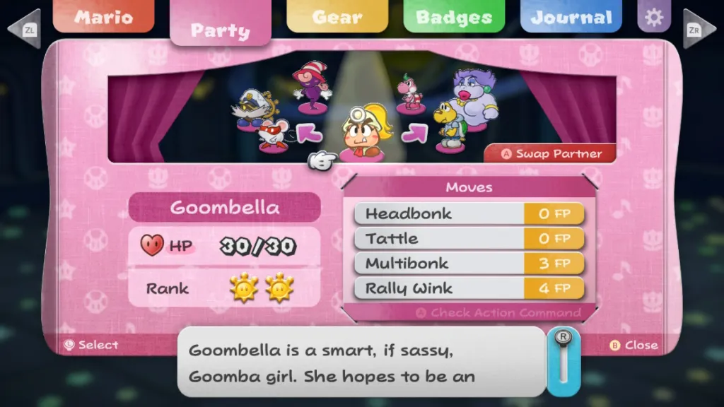 Goombella from Paper Mario: The Thousand-Year Door