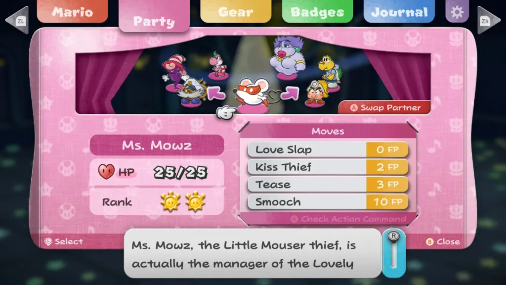 Ms. Mowz from Paper Mario: The Thousand-Year Door