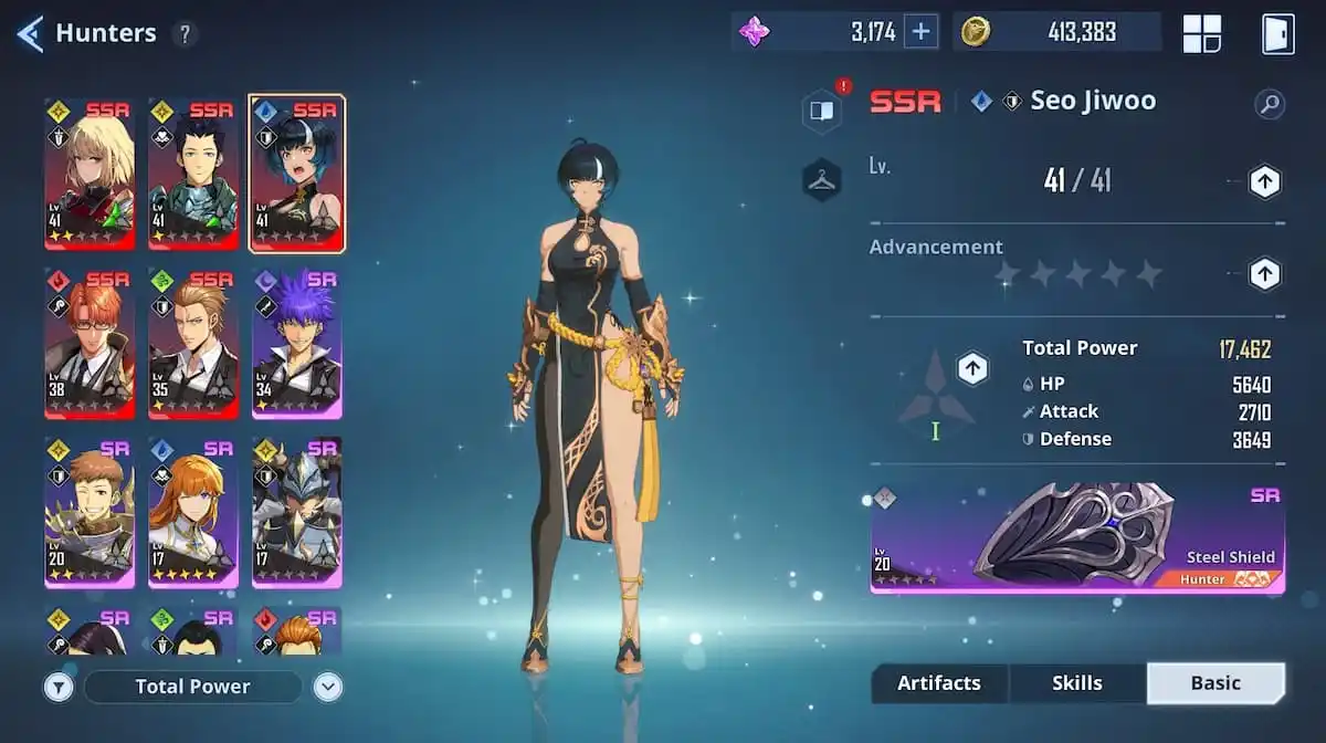 a screenshot of seo jiwoo in solo leveling arise