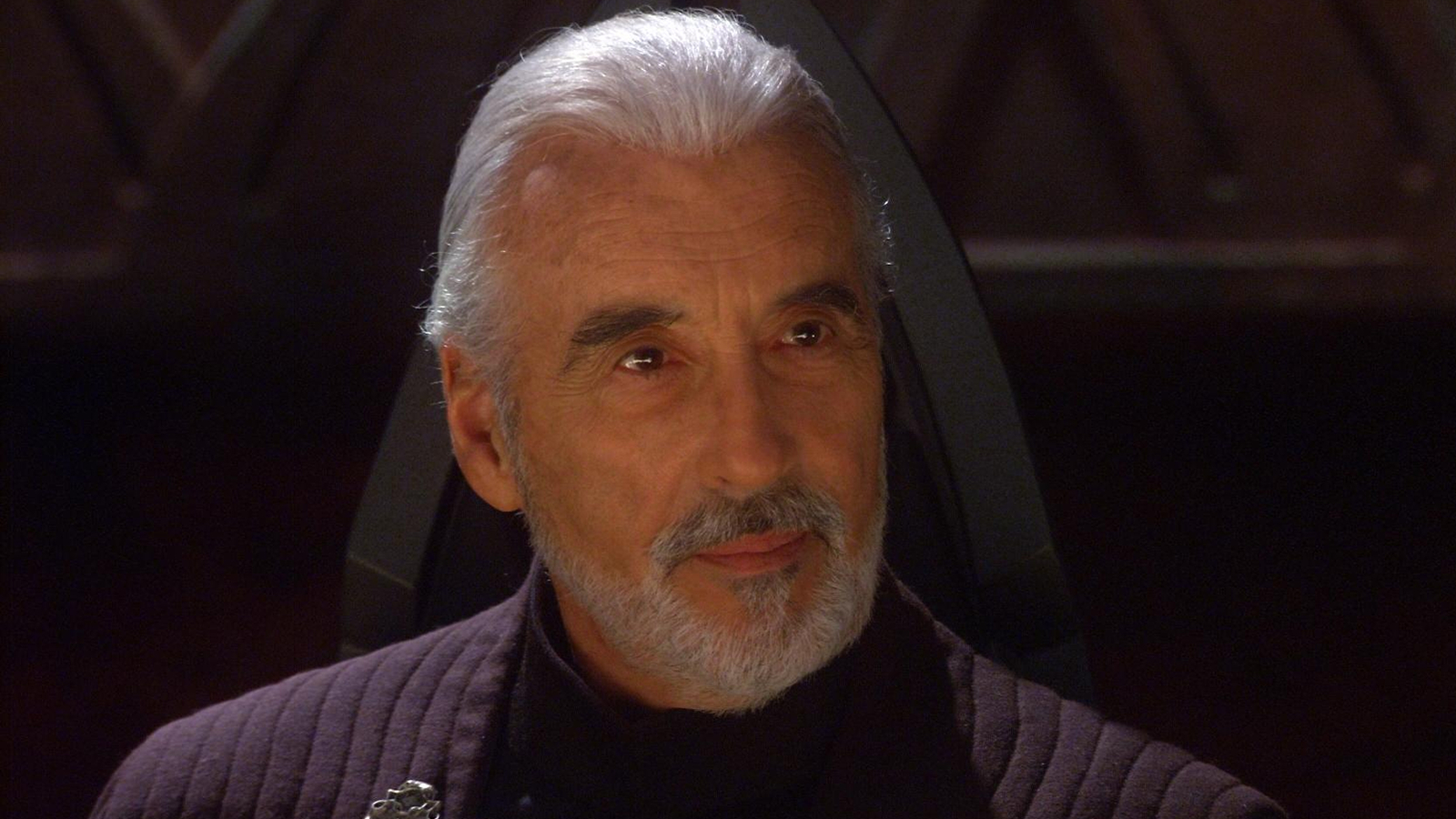 Christopher Lee as Count Dooku in Star Wars: Attack of the Clones