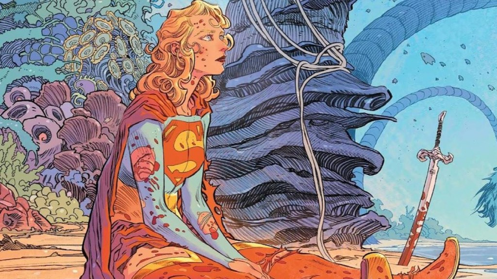 Cropped cover art for Supergirl: Woman of Tomorrow #8 by Bilquis Evely