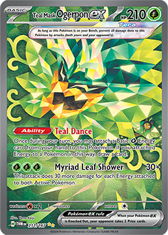 teal mask ogerpon ex Pokemon card from Pokemon TCG: Twilight Masquerade