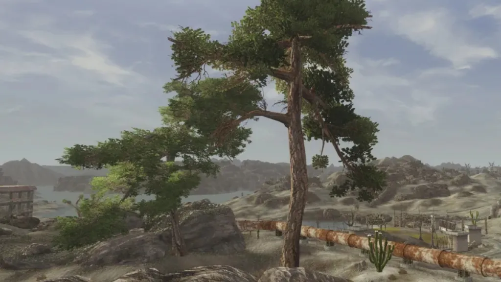 A tree in Fallout New Vegas