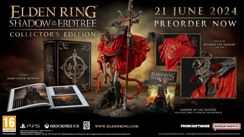 The collector's edition of Elden Ring: Shadow of the Erdtree