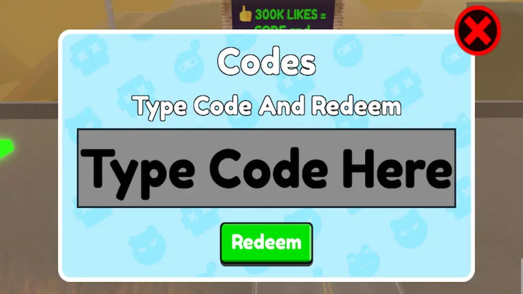 Bathroom Attack Code Redemption text box