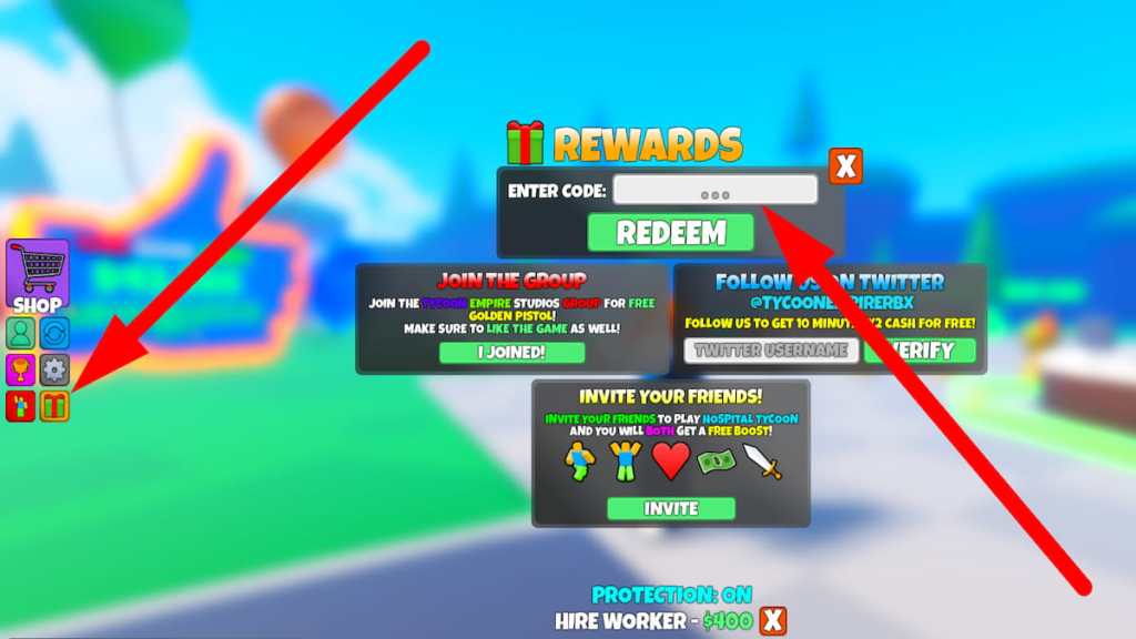 How to redeem codes in Hospital Tycoon