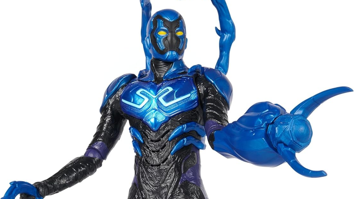Blue Beetle figure.
