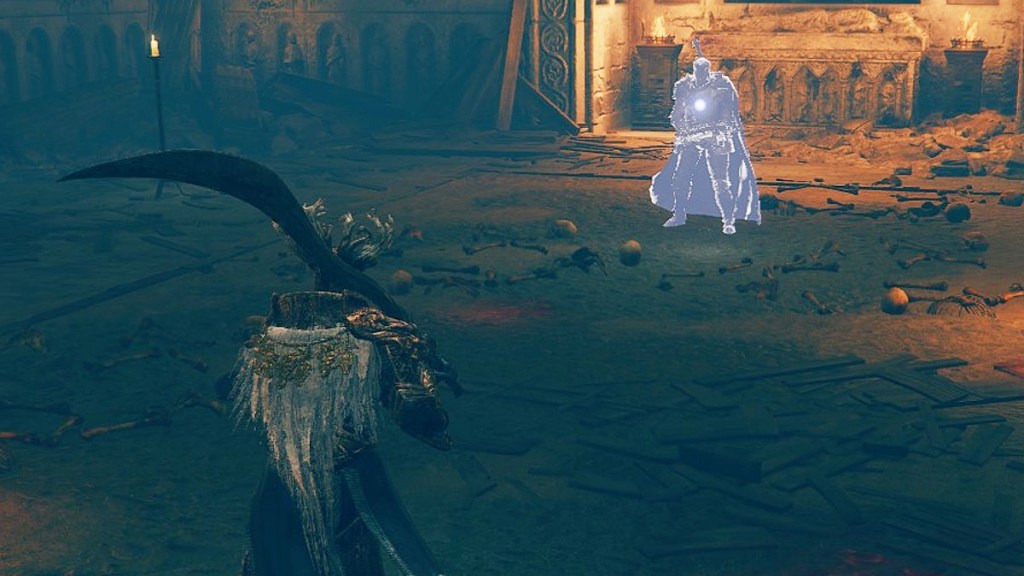 Blackgaol Knight boss in Elden Ring.