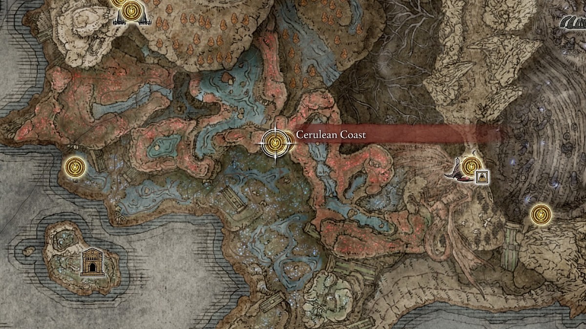 How To Get To The Cerulean Coast In Elden Ring Shadow Of The Erdtree   CeruleanCoastMap 