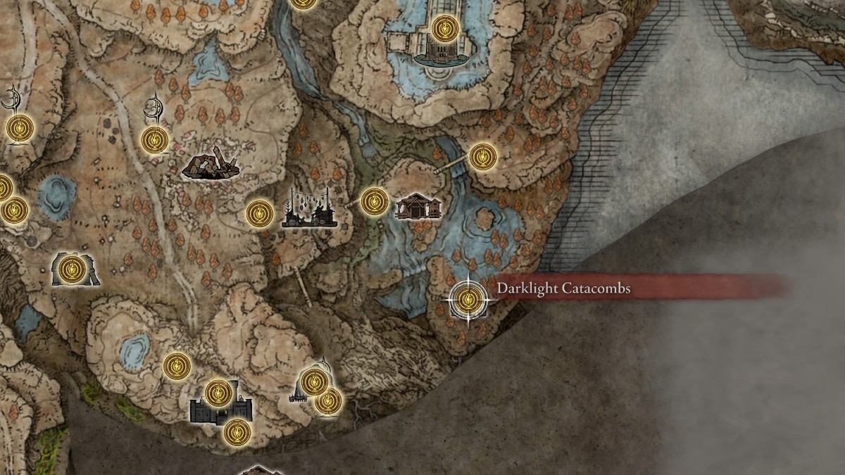 How To Get To The Darklight Catacombs In Elden Ring Shadow Of The Erdtree   DarklightCatacombsMapEldenRing 