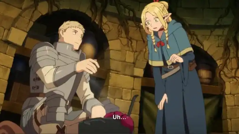 An image from episode 1 of Dungeon Meshi