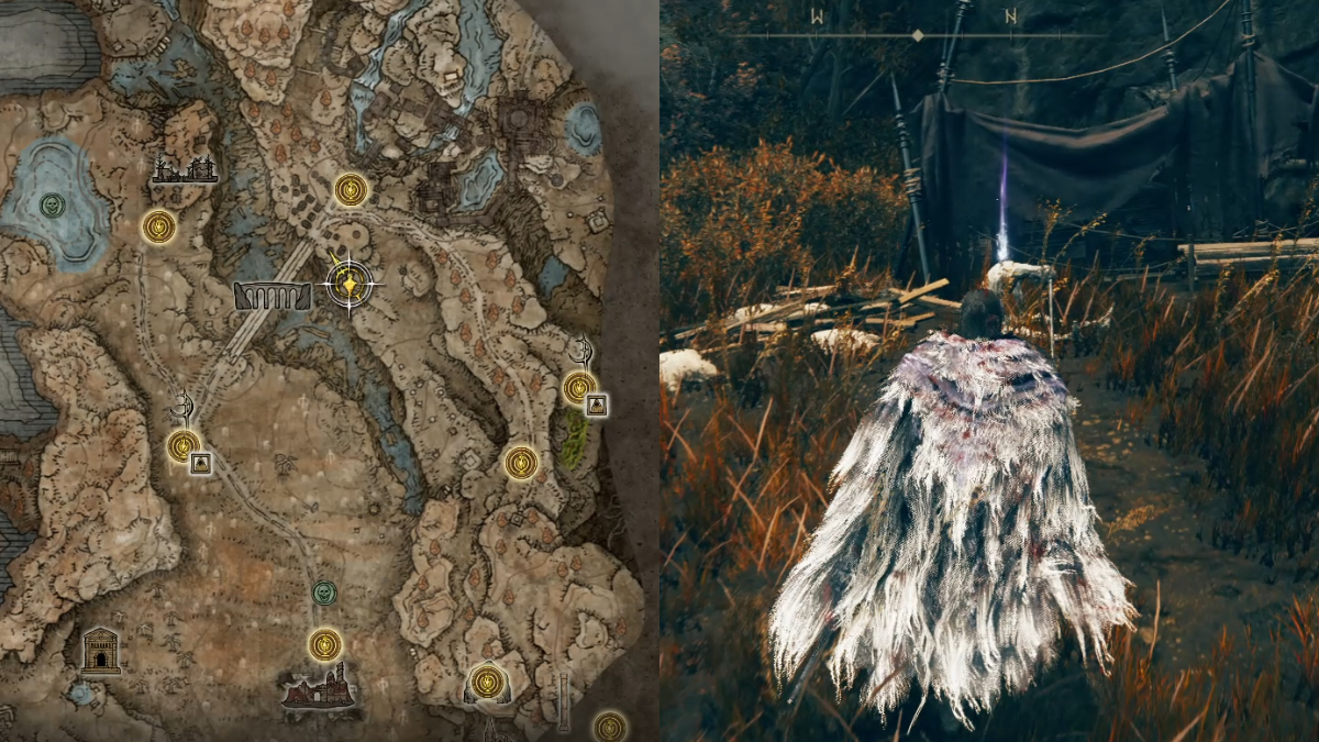 The location of the Spread Crossbow in Elden Ring.