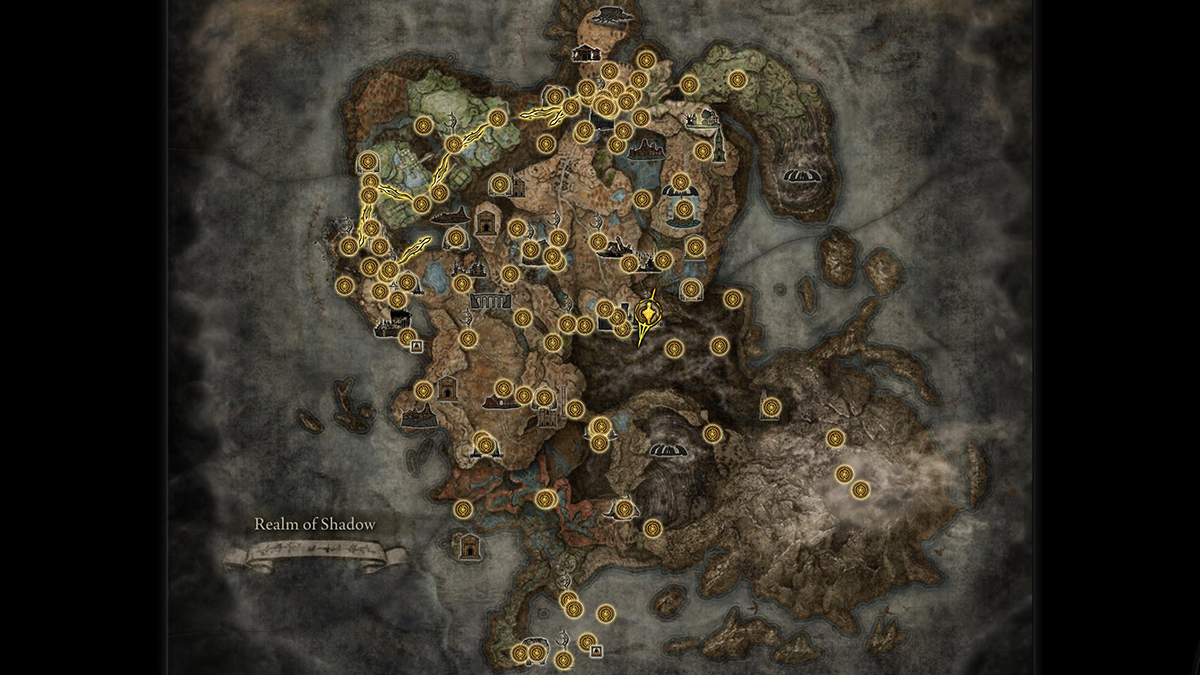 Completed Map In Elden Ring Shadow Of The Erdtree The Escapist   Full Elden Ring Shadow Of The Erdtree Map All Sites Of Grace Unlocked 