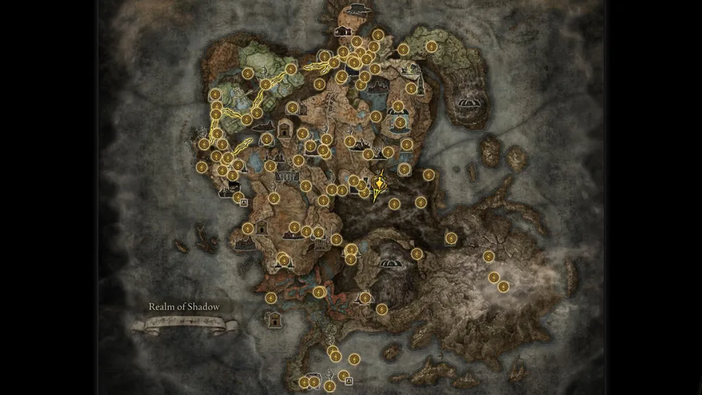 Completed Map in Elden Ring: Shadow of the Erdtree - The Escapist