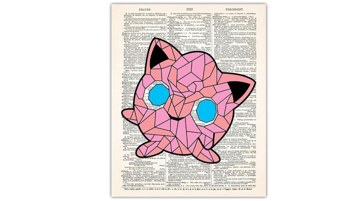 Geometric Jigglypuff Wall Art