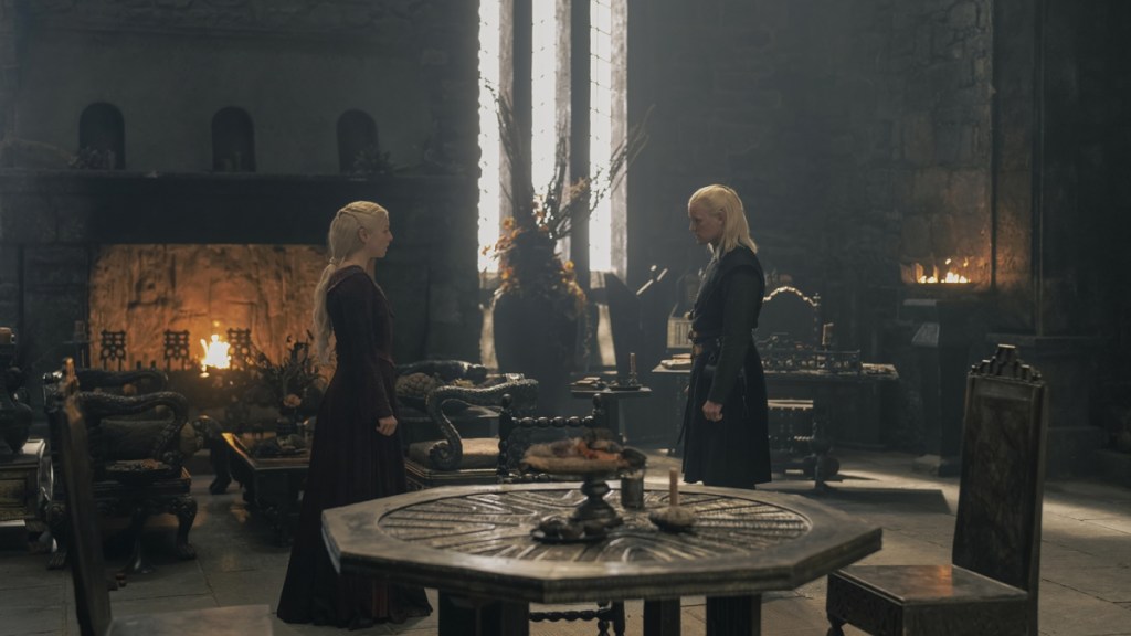 Rhaenyra and Daemon Targaryen in House of the Dragon Season 2, Episode 2