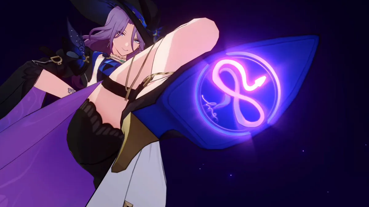 An image of Jade in Honkai: Star Rail, one of the best characters to equip the Wind-Soaring Valorous Relic set on.