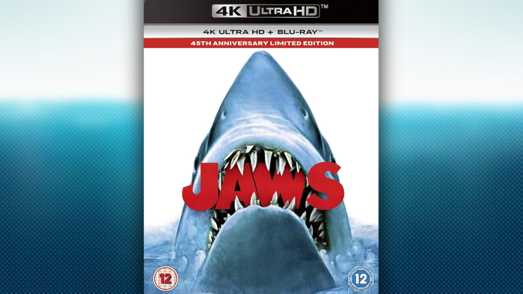 Jaws UHD blu-ray cover art