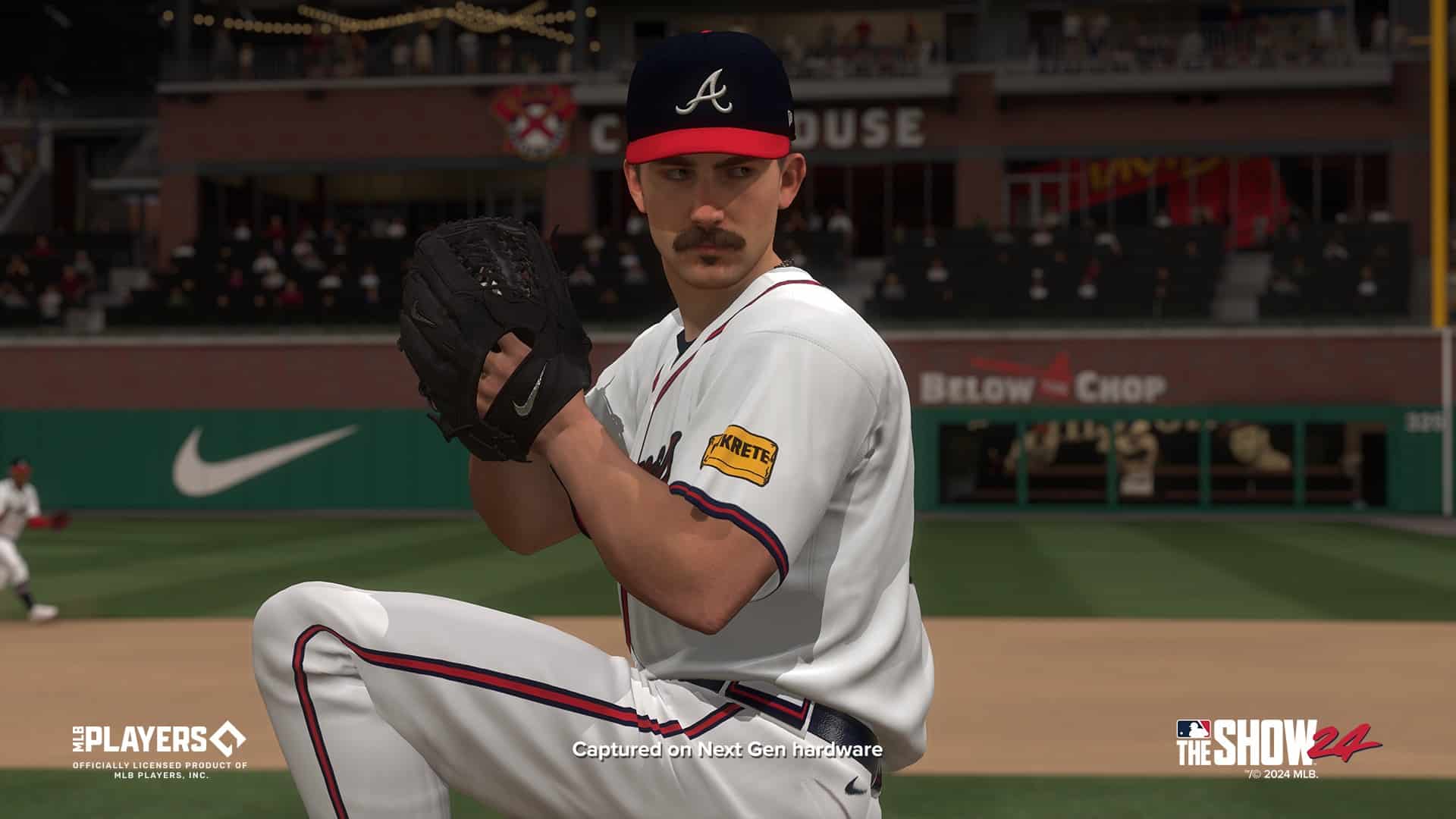 Spencer Strider pitching in MLB The Show 24