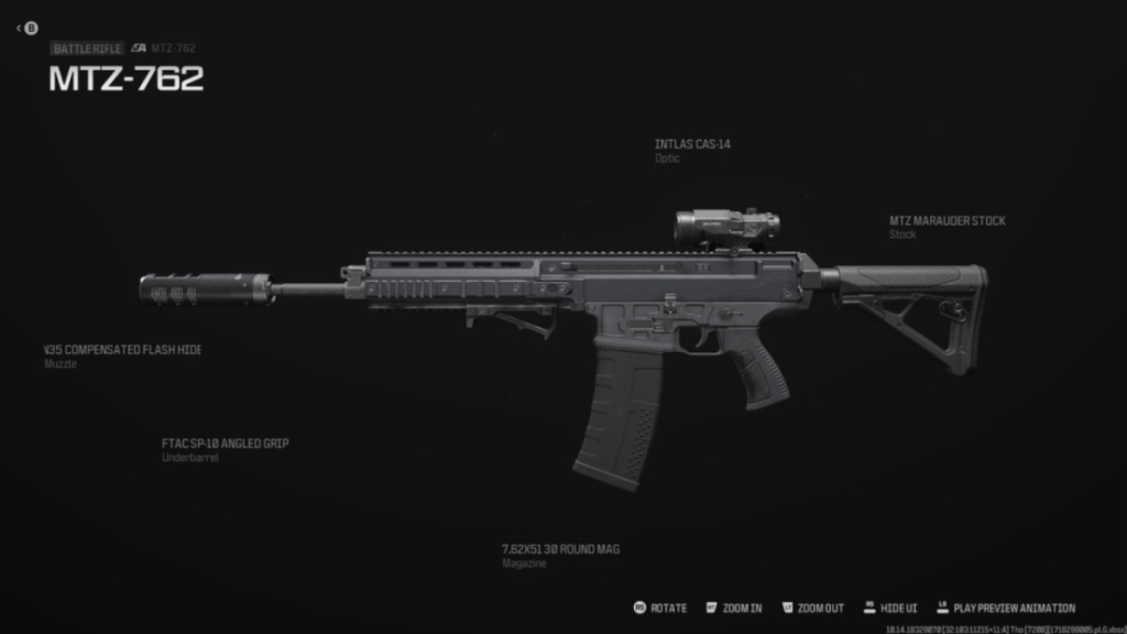 CoD Modern Warfare 3 screenshot of MTZ-762 Custom Attachments