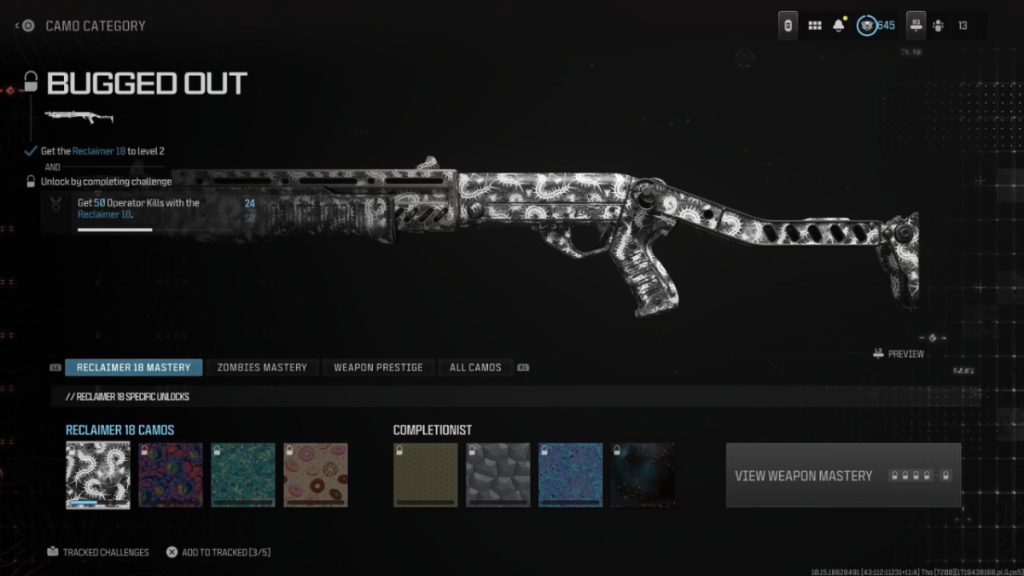 Image of the Bugged Out cosmetic on a gun in Warzone