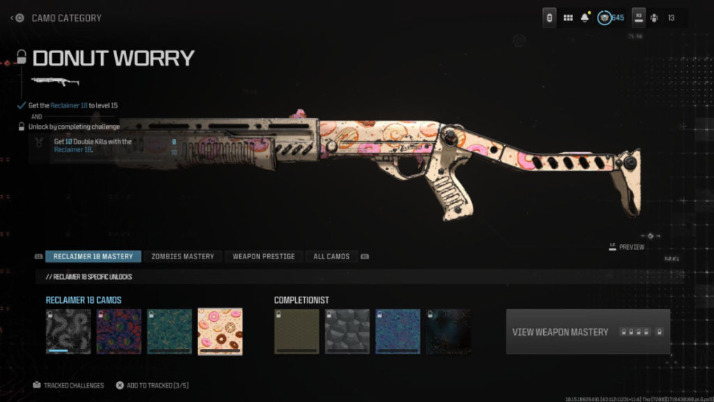 Image of the Donut Worry cosmetic on a gun in Warzone