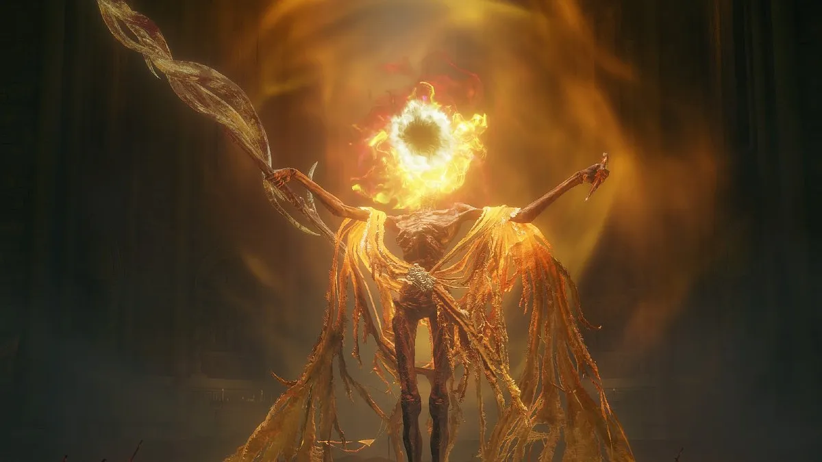 Midra, Lord of Frenzied Flame in Elden Ring.